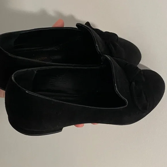 Louis Vuitton Black Suede Loafers - Picture 5 of 9